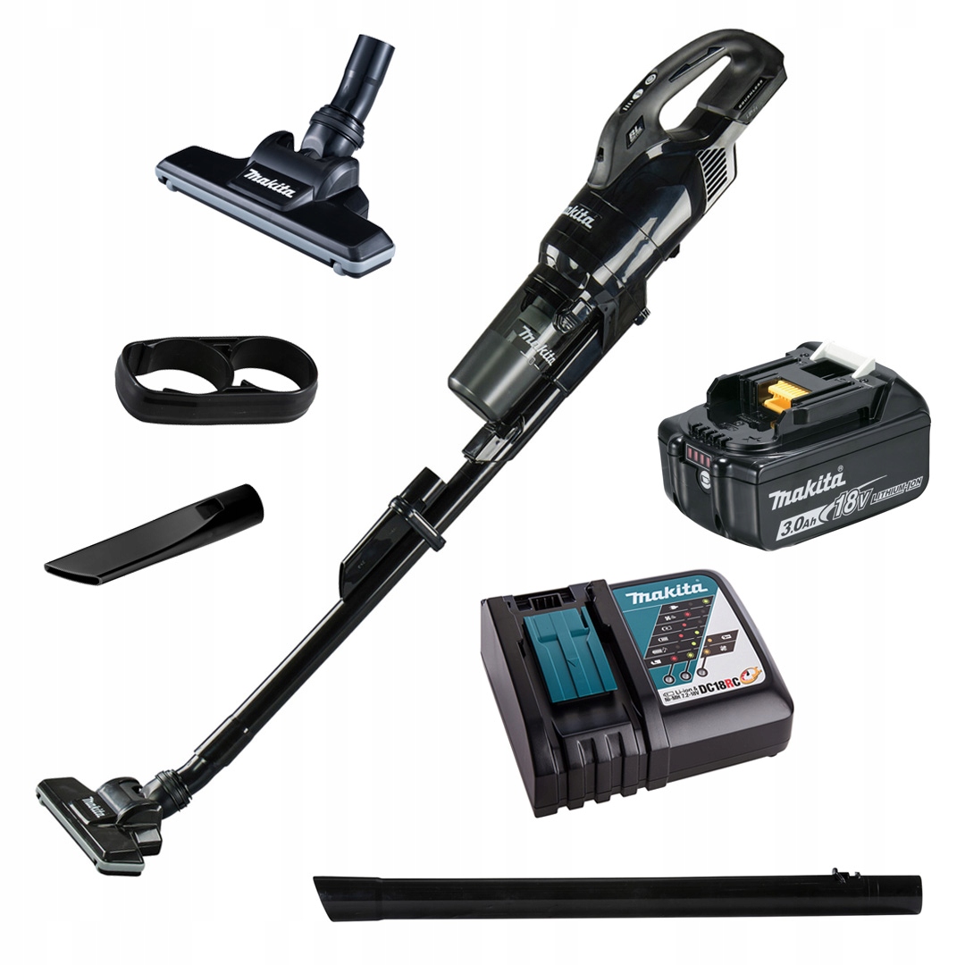 Akumulátorový tyčový vysavač Makita DCL286FRFB 18V 1x3Ah cyklon černý