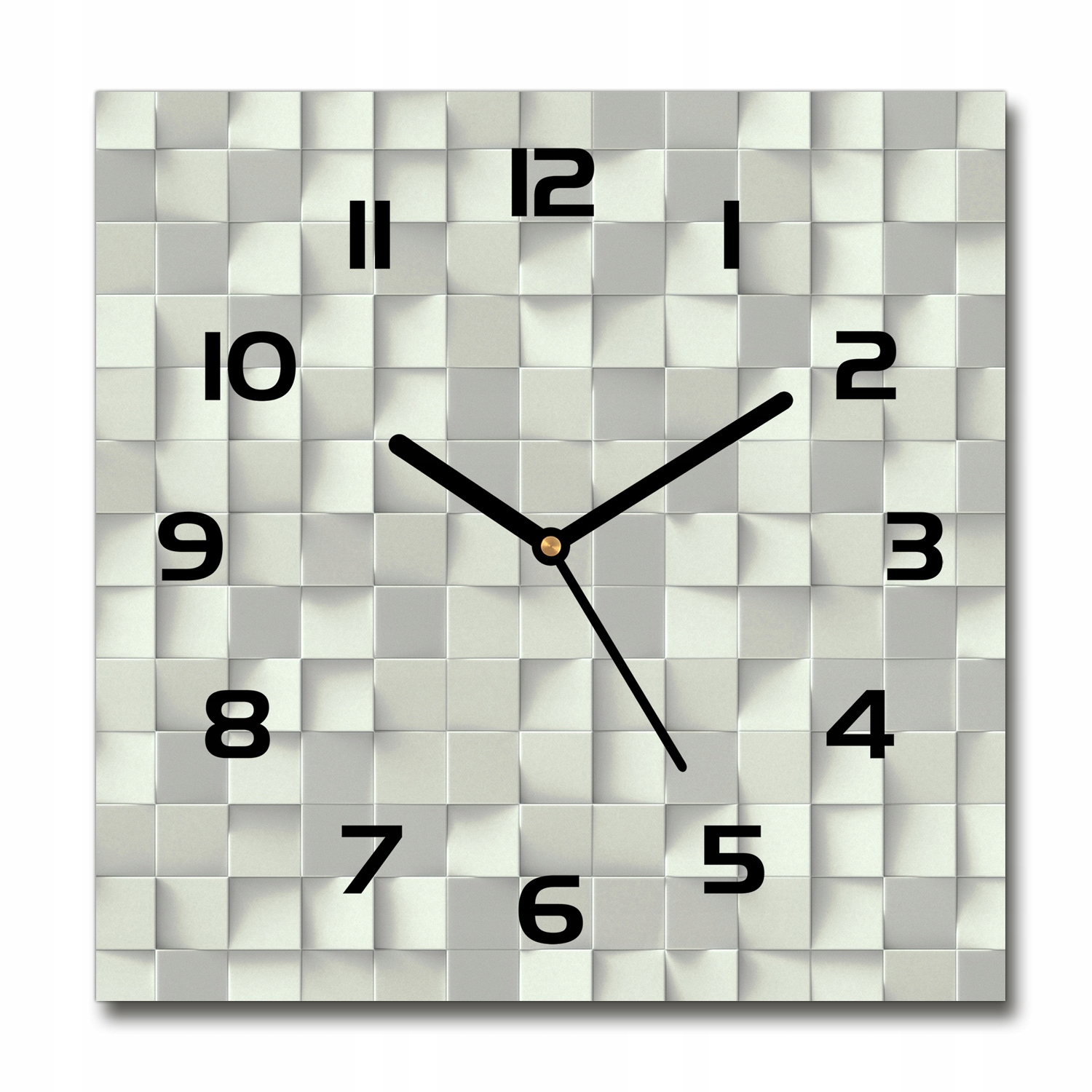 

Zegar szklany kwadratowy Geometryczne tło 30x30 cm