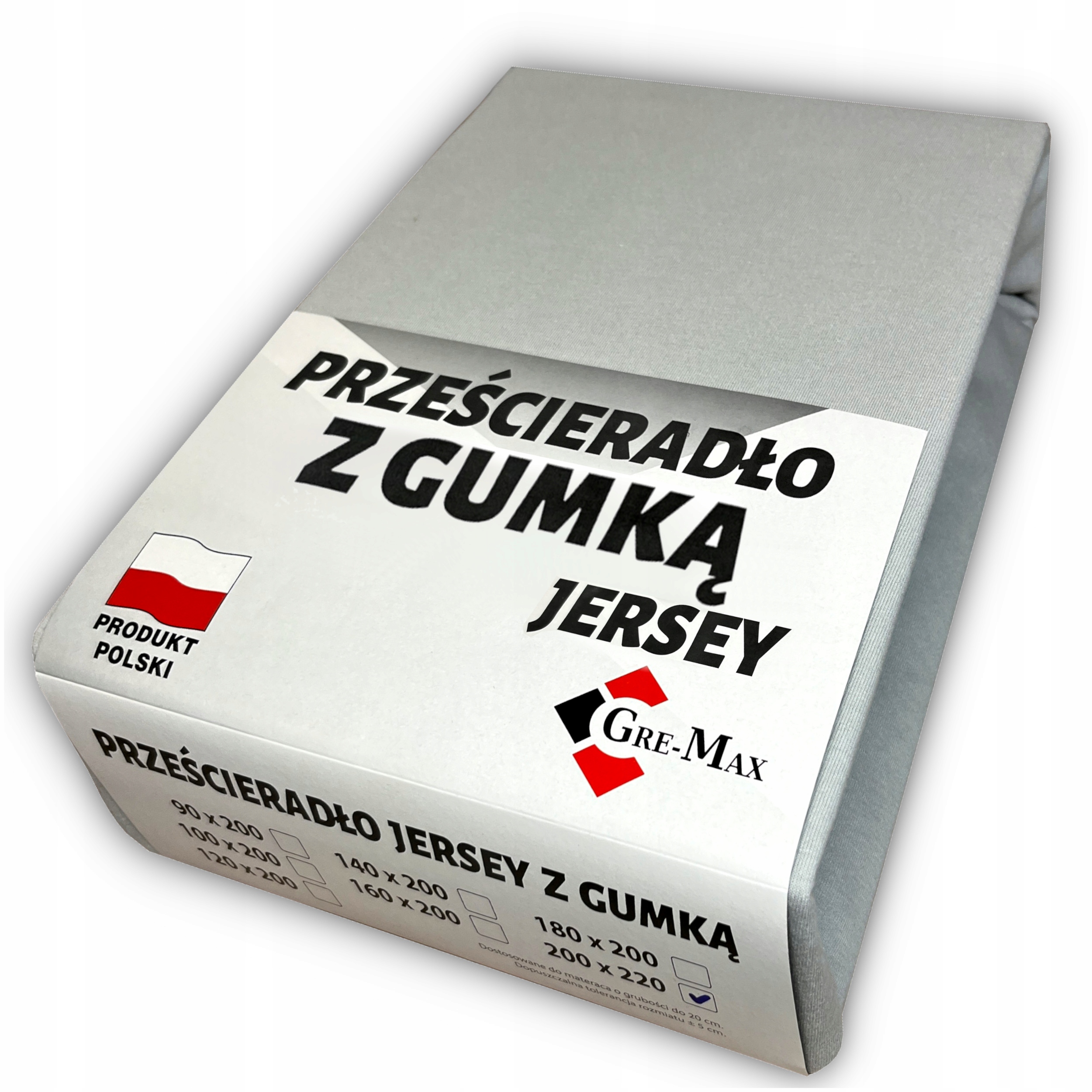 

Prześcieradło Jersey z gumką 160x200 Polskie Grube