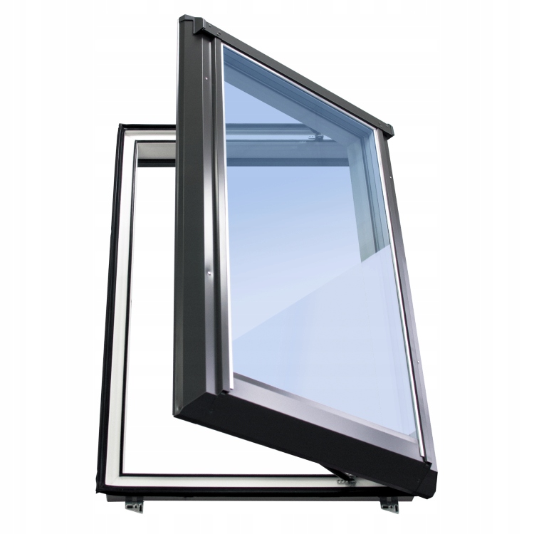 Ciepły wyłaz dachowy Skylight Loft Termo |78x118cm|3 szyby| Lewy +kołnierz