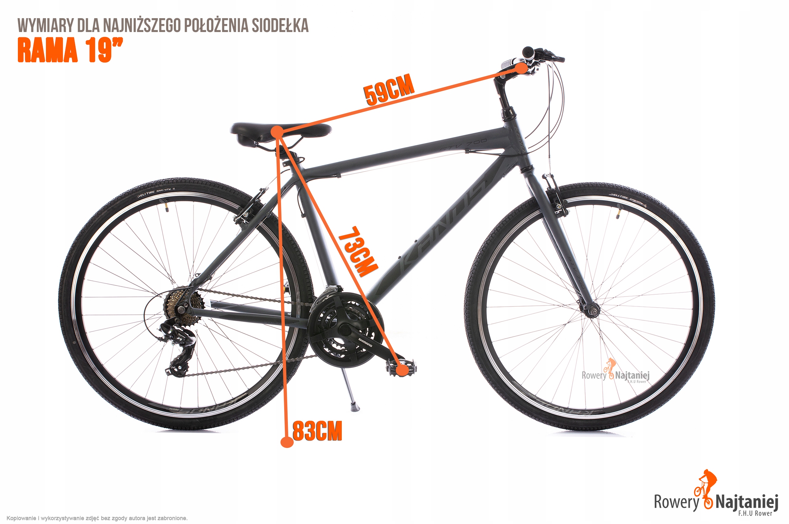 ROWER CROSS MĘSKI KANDS STV 700 M19 graf-czar 2022 Model STV 700 2022