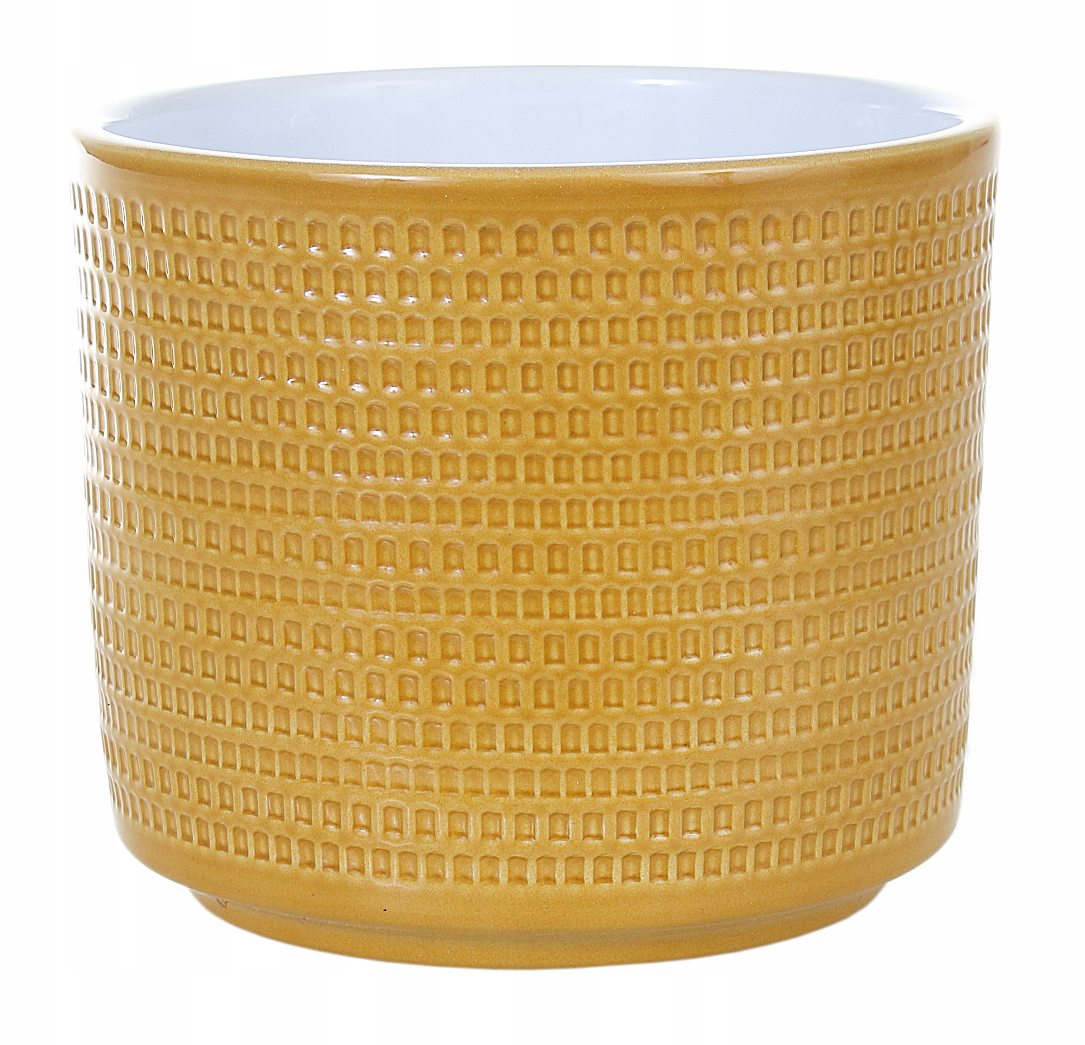 Doniczka miodowa ceramiczna okrągła osłonka