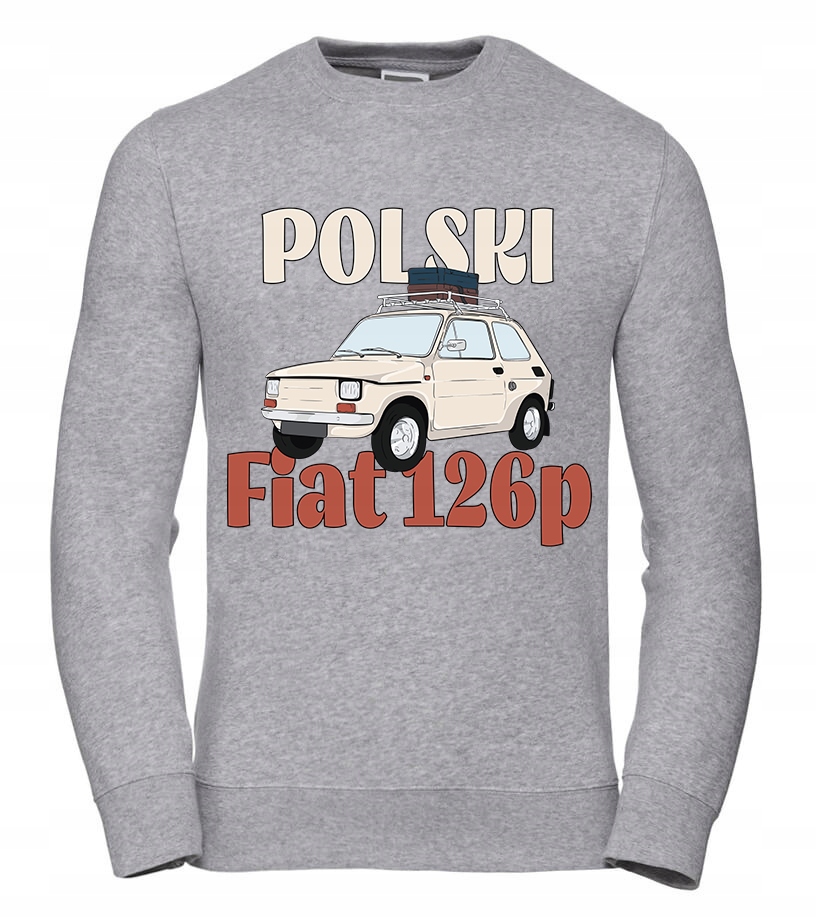 Dámská Mikina Polský Fiat 126p, velikost 2XL, šedá