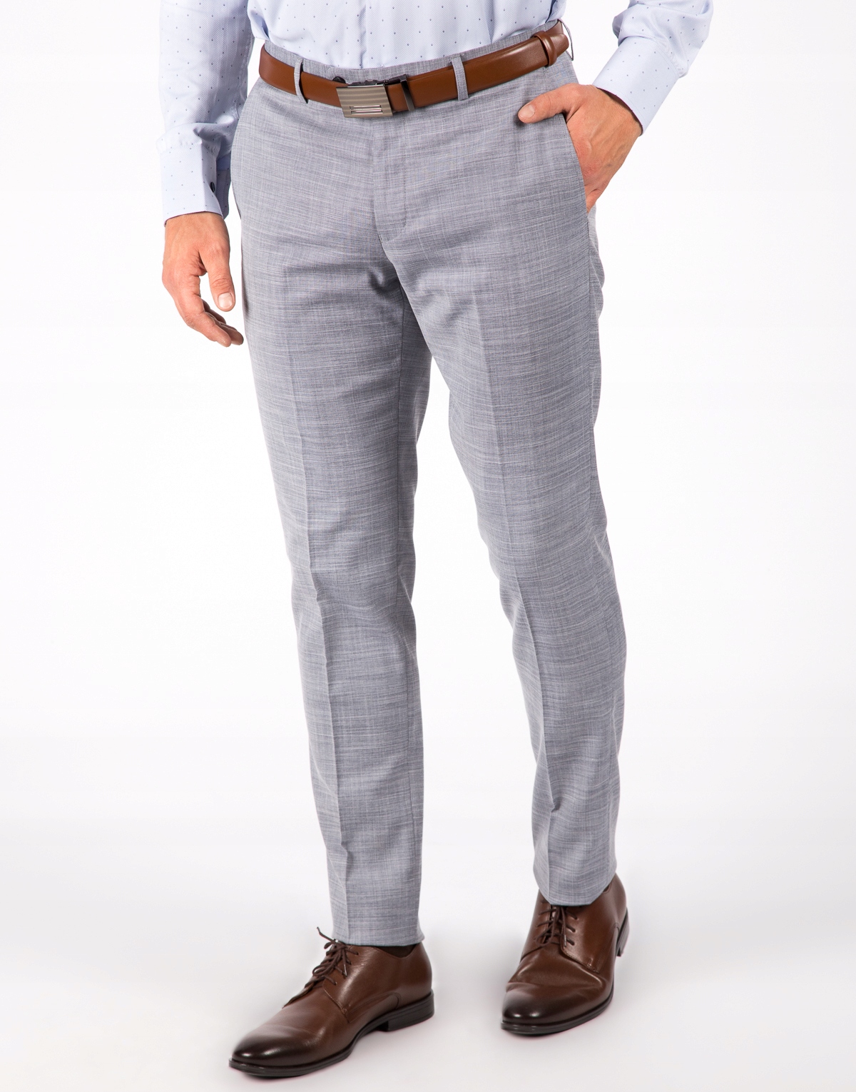 Spodnie męskie jasno szare W32 L32 176/86