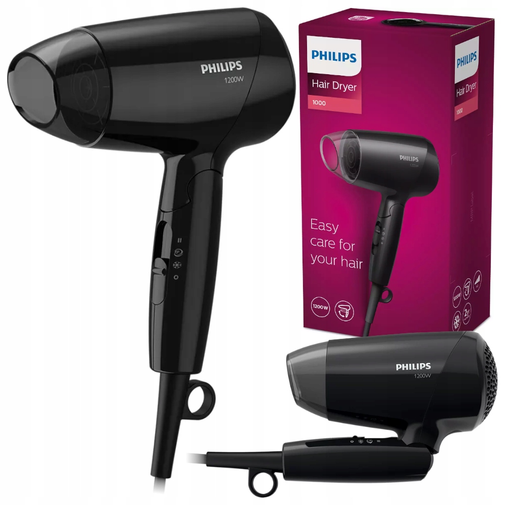

Mała Suszarka Do Włosów Philips Składana Podróżna