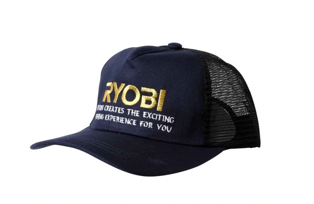 Czapka Ryobi baseball z siatką niebiesko-czarna