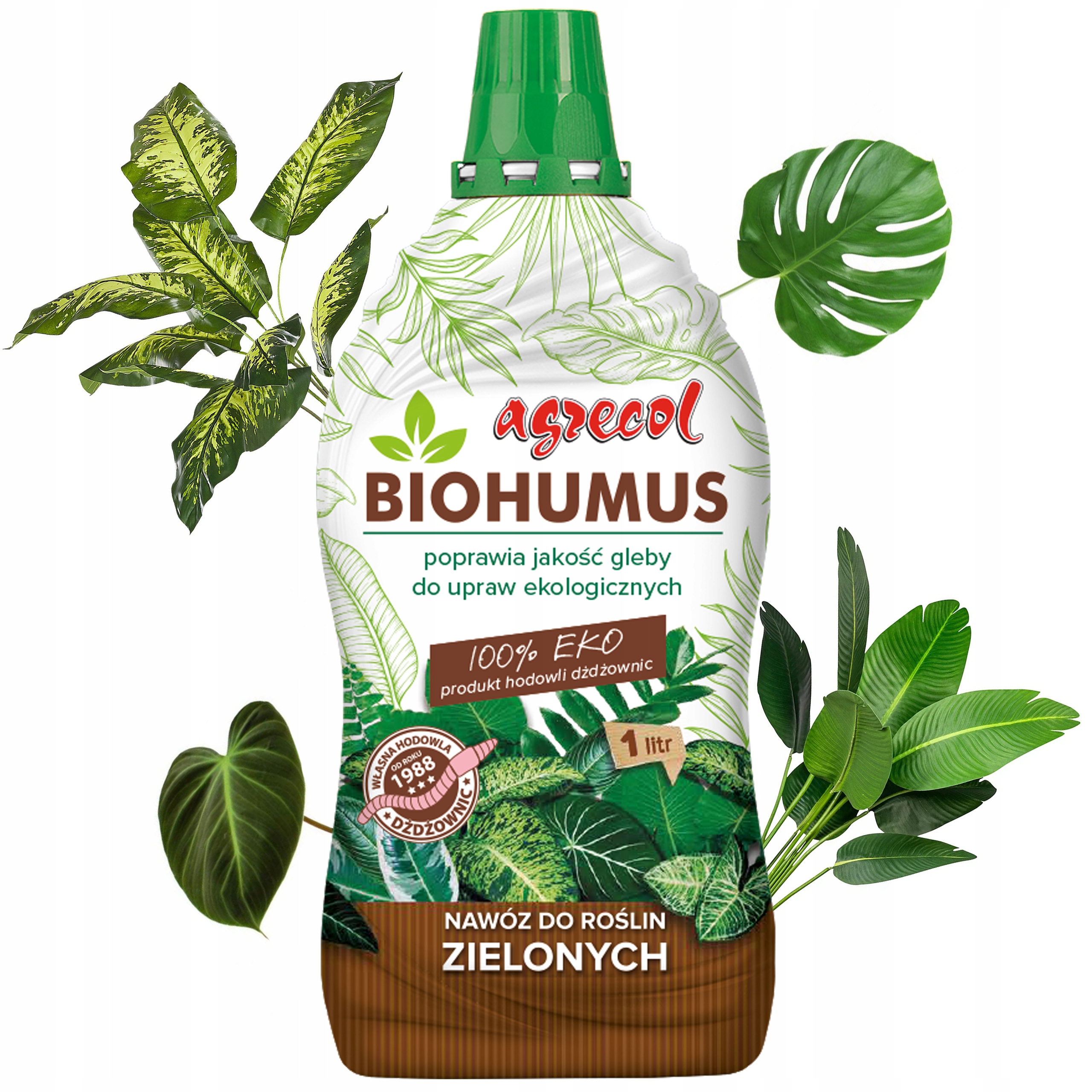 Biohumus Organické hnojivo pro zelené rostliny Monster Juk Fikusa Agrecol 1 l