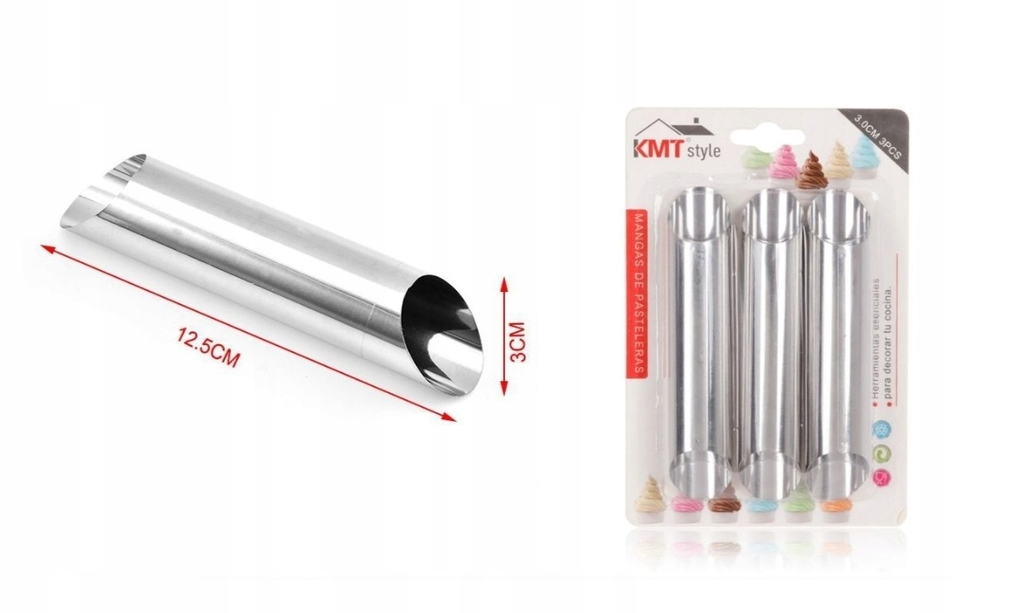 

Foremki Do Ciastek Rurki Duże XL 12,5cm Cannoli