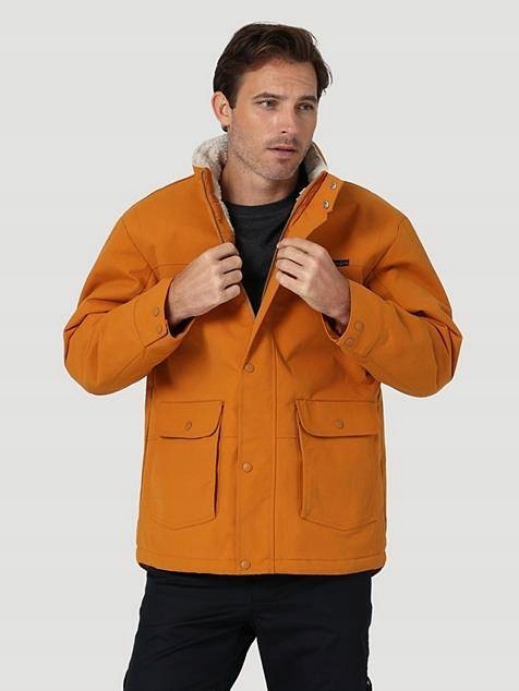 Pánská zimní bunda Wrangler Stowable Hood Parka Brwn W4P2ED16F XXL