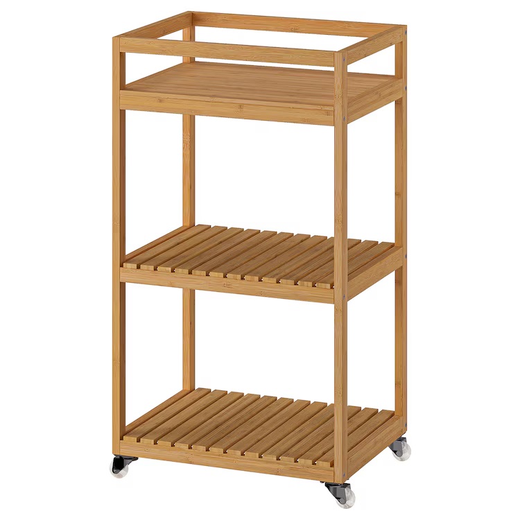 Ikea Ragrund Koupelnový vozík, bambus, 42x33x76 cm