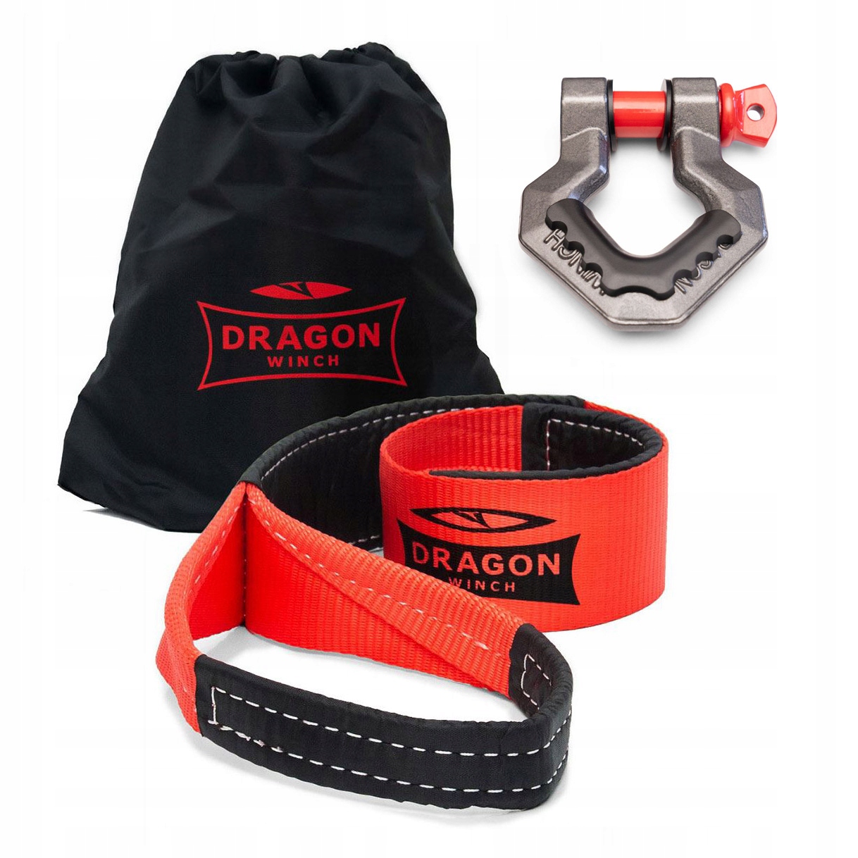 Dragon Winch x1 Sklo 5/8 3T 11cm Pas 1,5M 9T II pro naviják Quada Atv