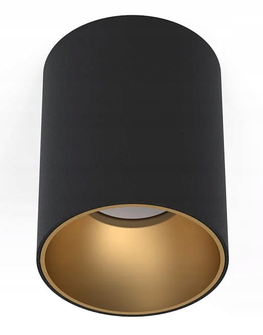 Stropní bodové svítidlo, černé, zlaté, tuba kulatá Eye Nowodvorski