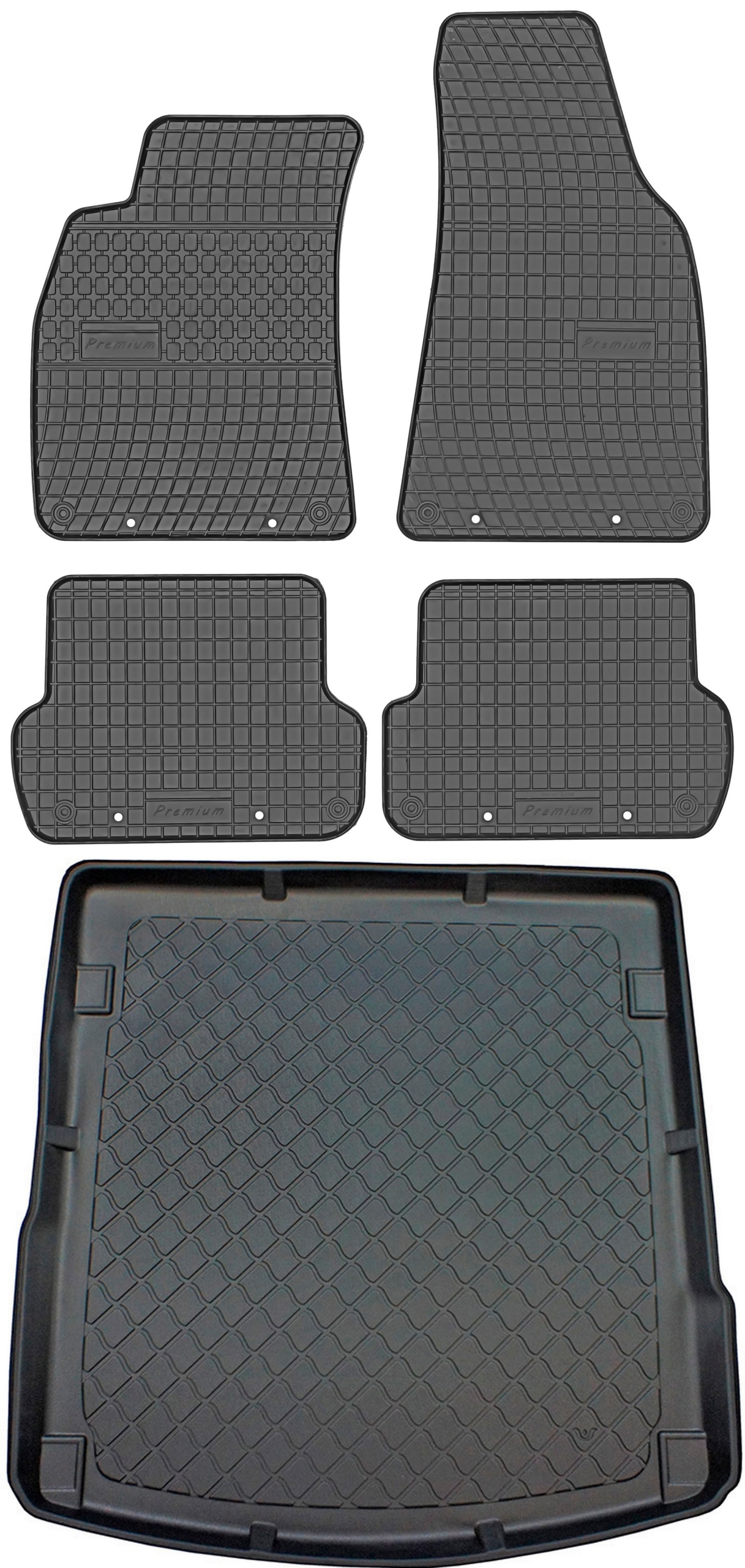 Audi A4 B6 B7 Sedan od roku 2001-2007 Sada Koberce batožinový priestor