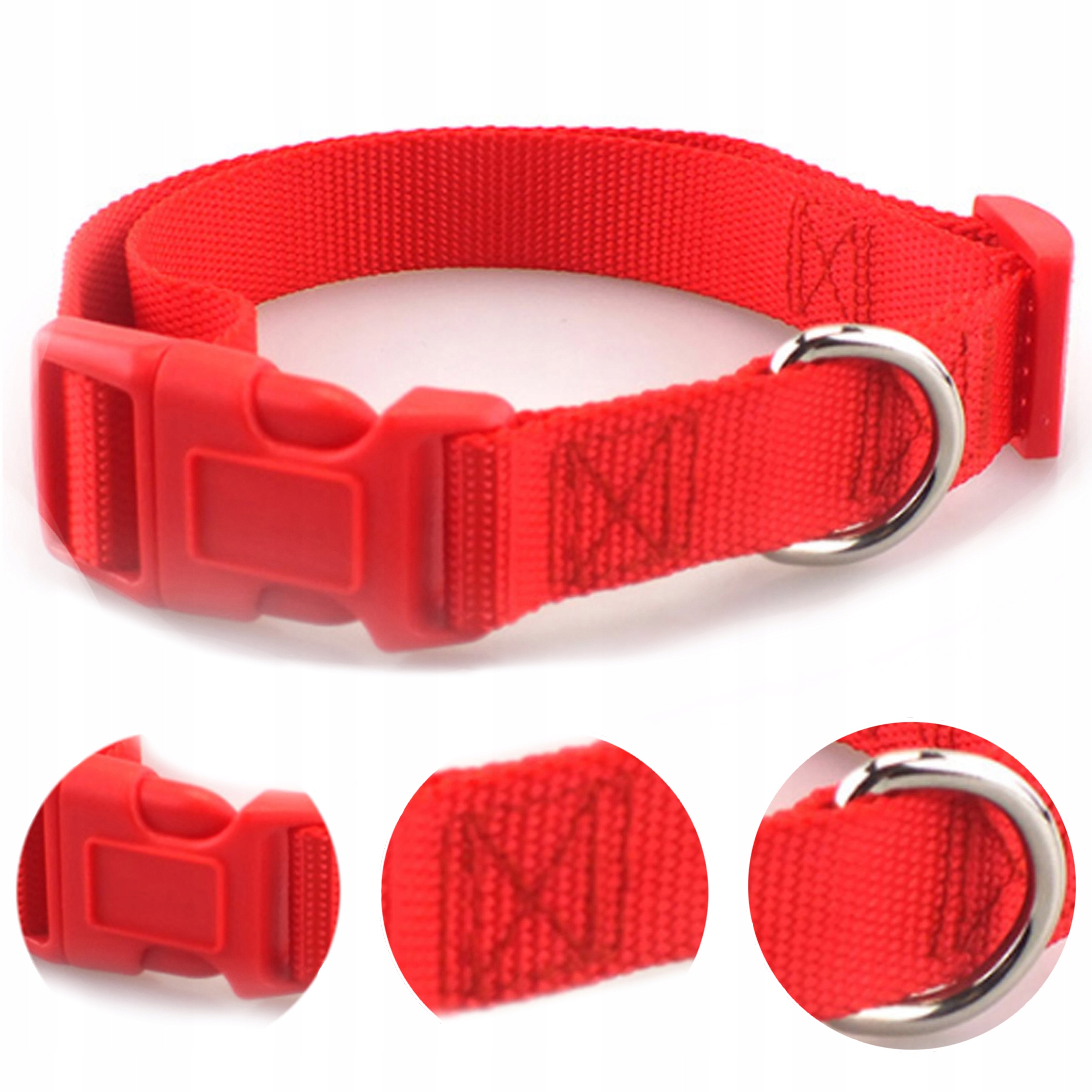 

Solidna Obroża Taśmowa Regulacja 2x35/55 cm L