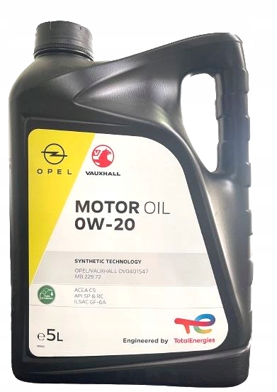 

Opel Fuel Economy Longlife 0W20 C5 Api Sn+ 5L
