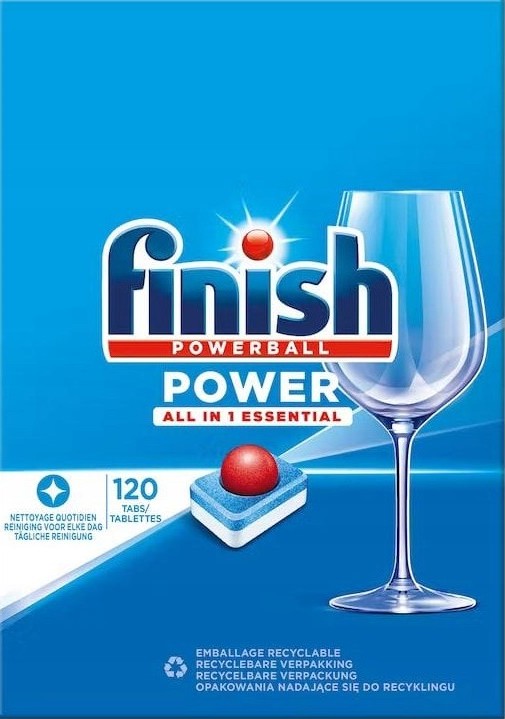 Levně Tablety Finish Powerball Essential 120 Kusů