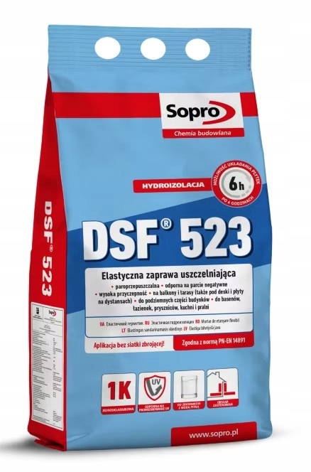 Sopro Dsf 523 4 kg zaprawa uszczelniająca