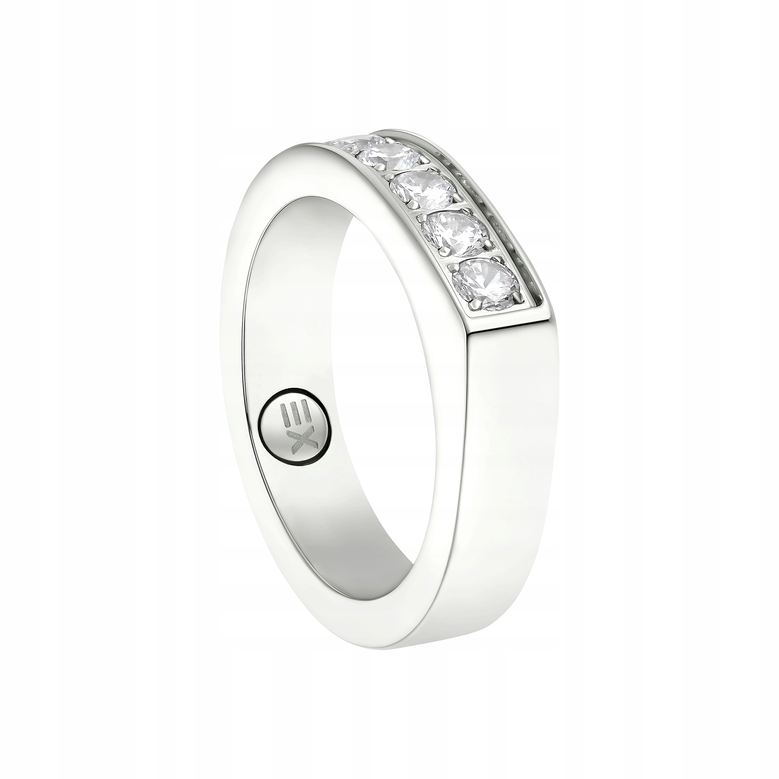 Prstýnek Zirkony z chirurgické oceli Magnetický snubní prsten