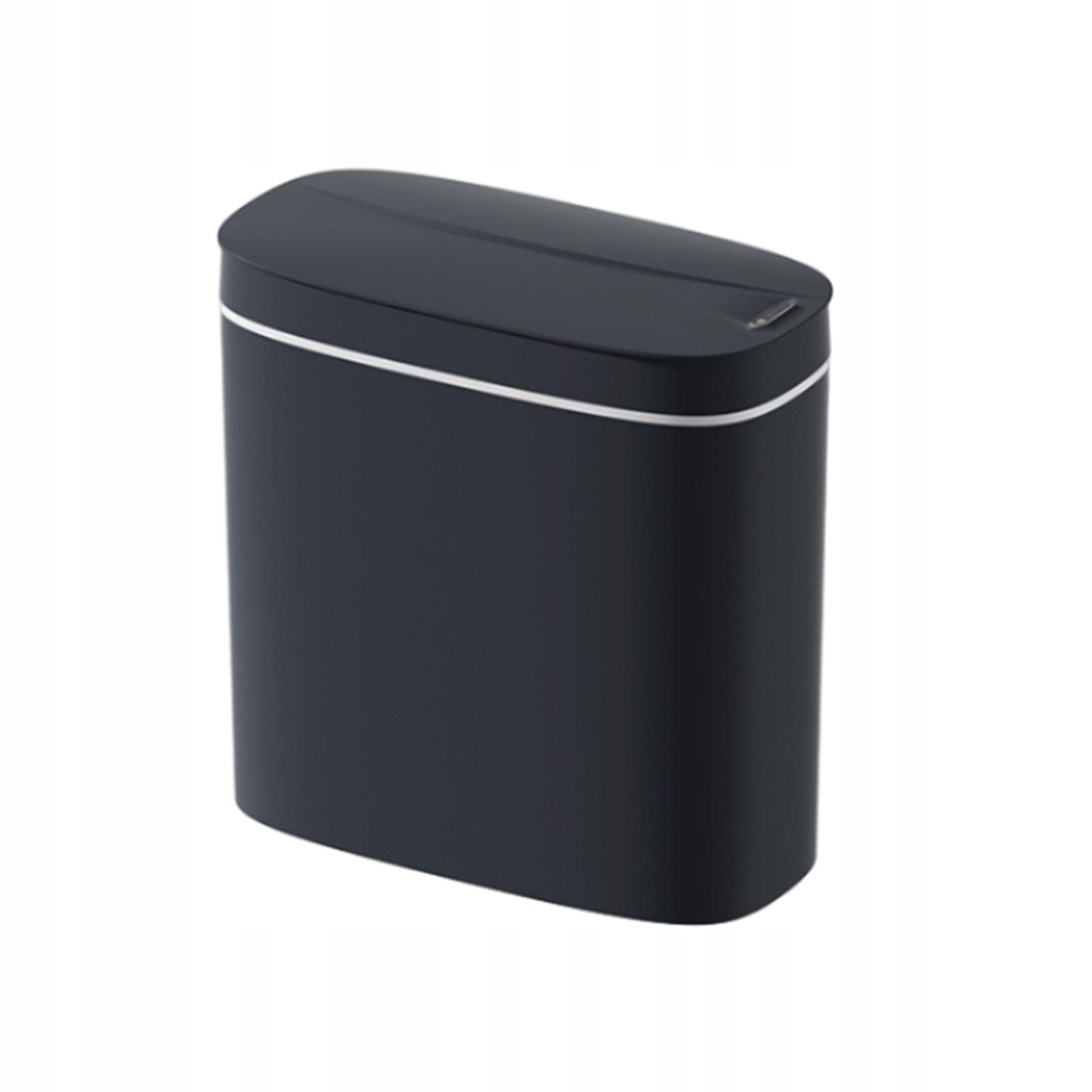 Bathroom Waste Bins with Lid 14L Waste Bin for Bathroom Kitchen, Gray