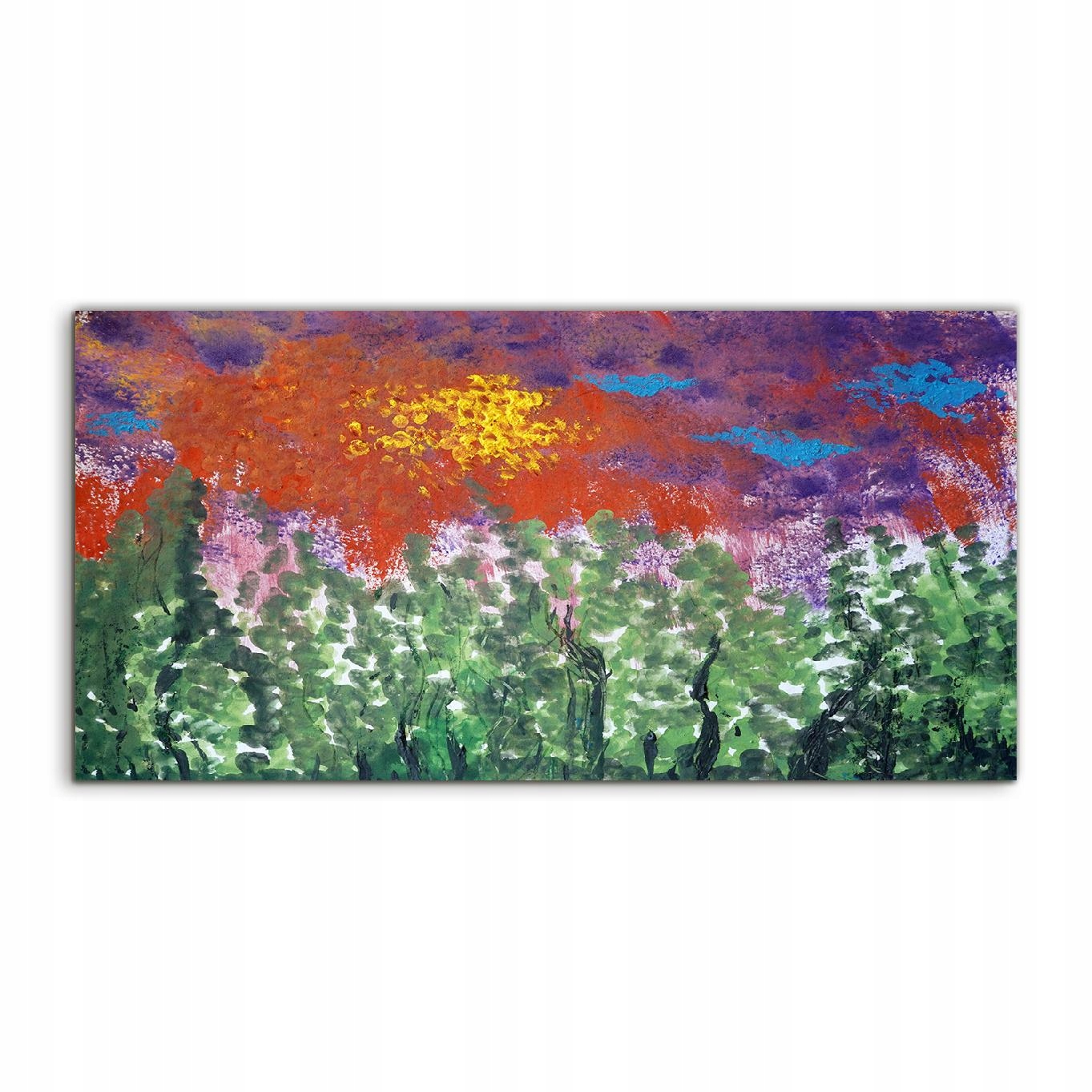 

Fotoobraz 140x70 z grafiką Krajobraz Łąka Słońce