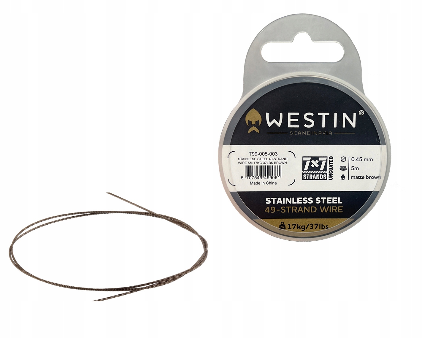 Materiał Przyponowy Westin Stainless Steel 49 0,54mm/5m