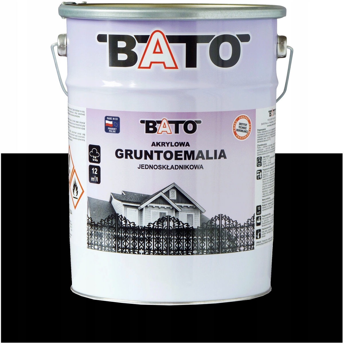 Základní Nátěr Bato Barva na kov Antikorozní Ral 9005 Černá 5L