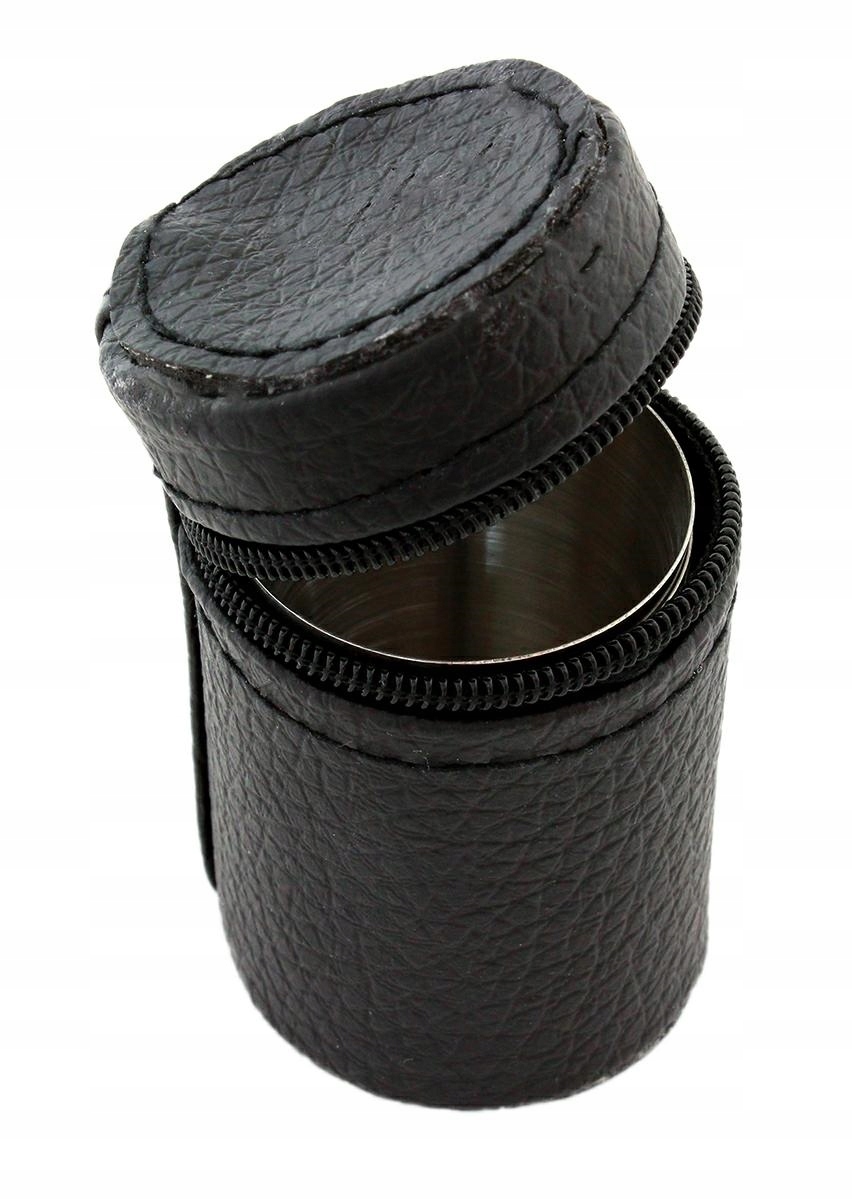 6 SZT KIELISZKÓW STALOWYCH + ETUI TURYSTYCZNE Kolor dominujący srebrny