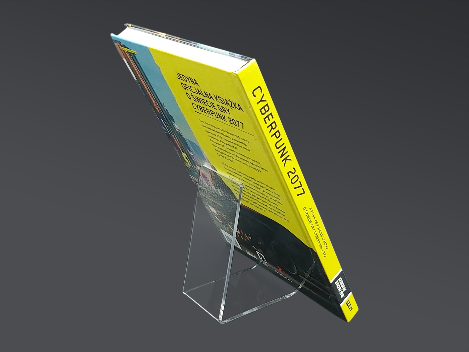 STOJAK PODPÓRKA KSIAŻKĘ PŁYTĘ PLEXI PRZEZROCZYSTA Szerokość produktu 8 cm