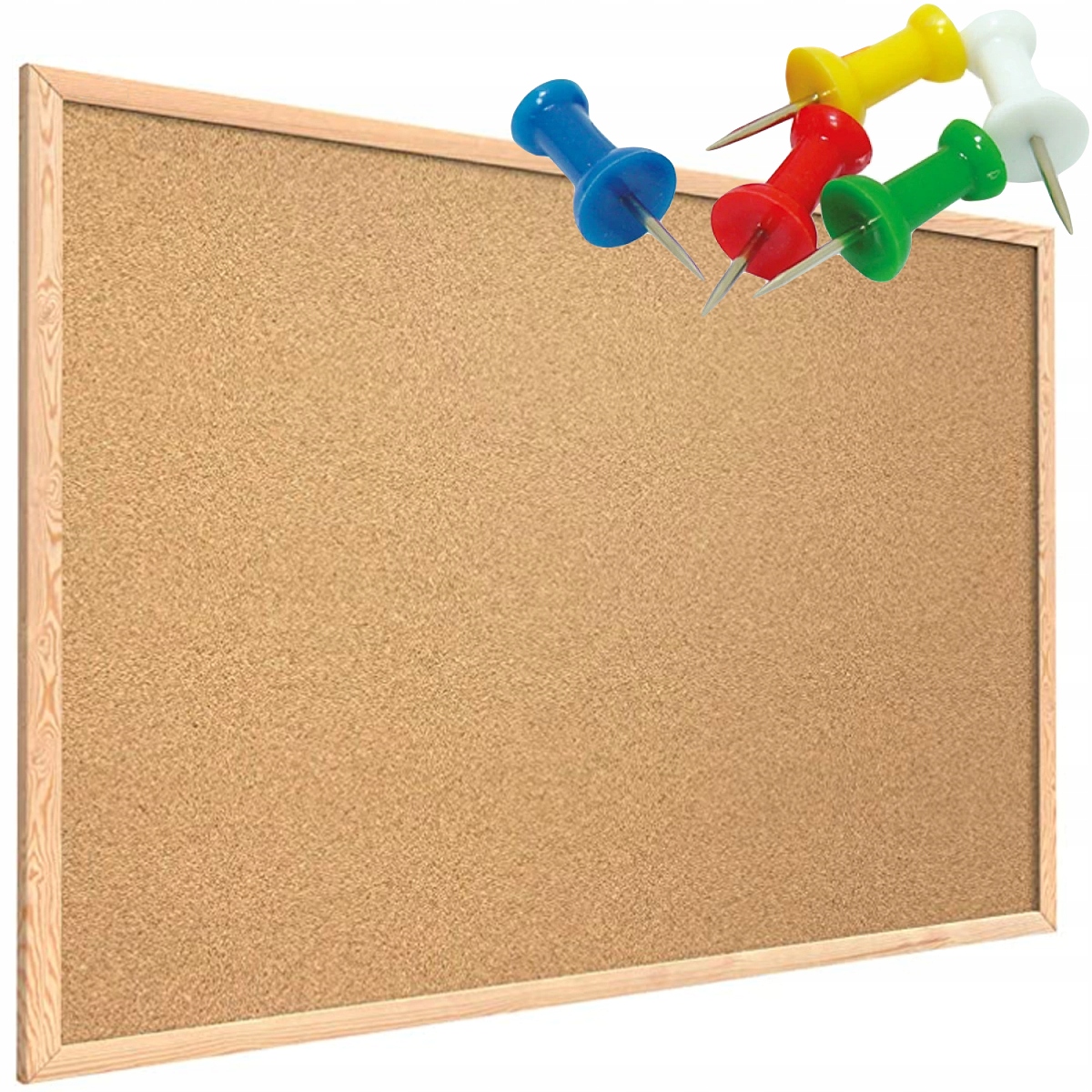 

Tablica Korkowa Drewniana Pinezki 30 X 45 Szkolna