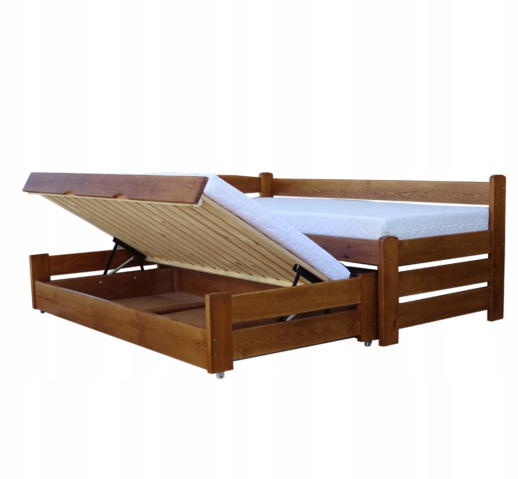 Двойная двуспальная кровать 90x200 для каждого измерения + 120 кг!