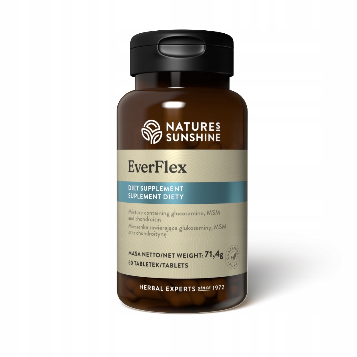 Everflex Nature's Sunshine Glukozamina, Chondroityna, Msm 60 tabl. Nsp
