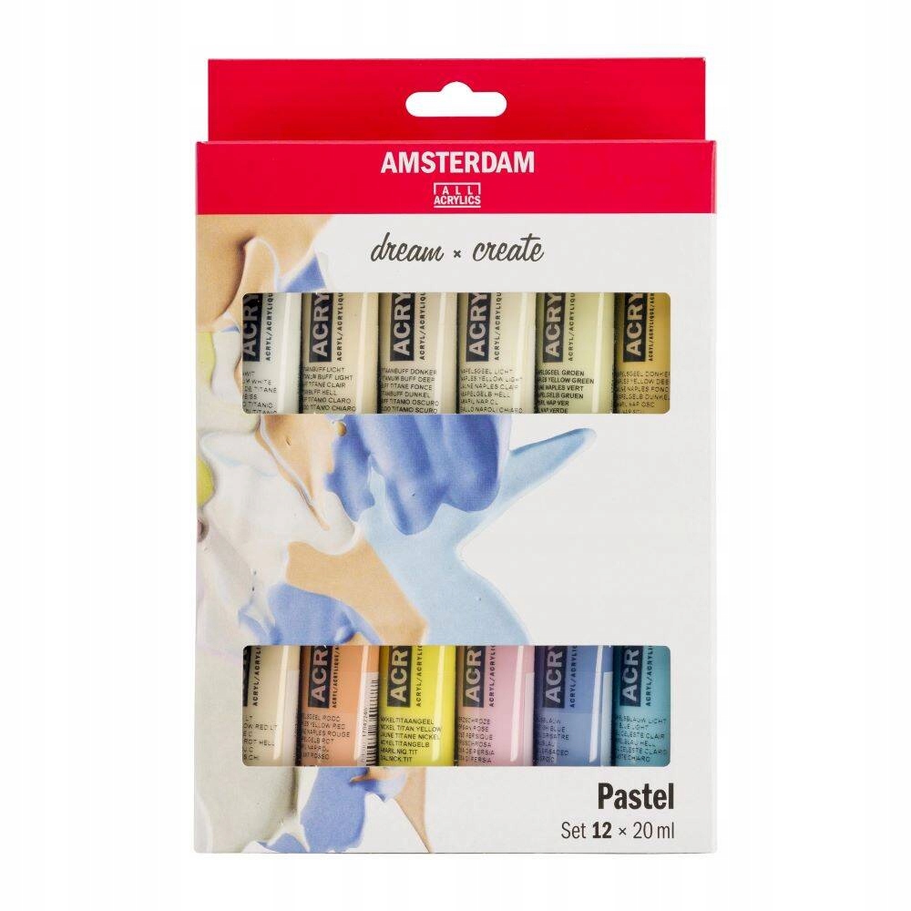 Barva akrylová malířská Talens Amsterdam 12x20ml Barvy malování po plátně