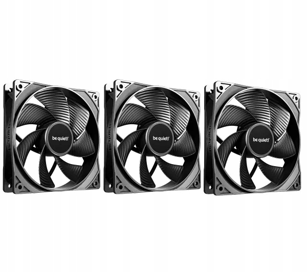 Zestaw wentylatorów be quiet! Pure Wings 3 Pwm Reverse 120mm 3szt. Czarny