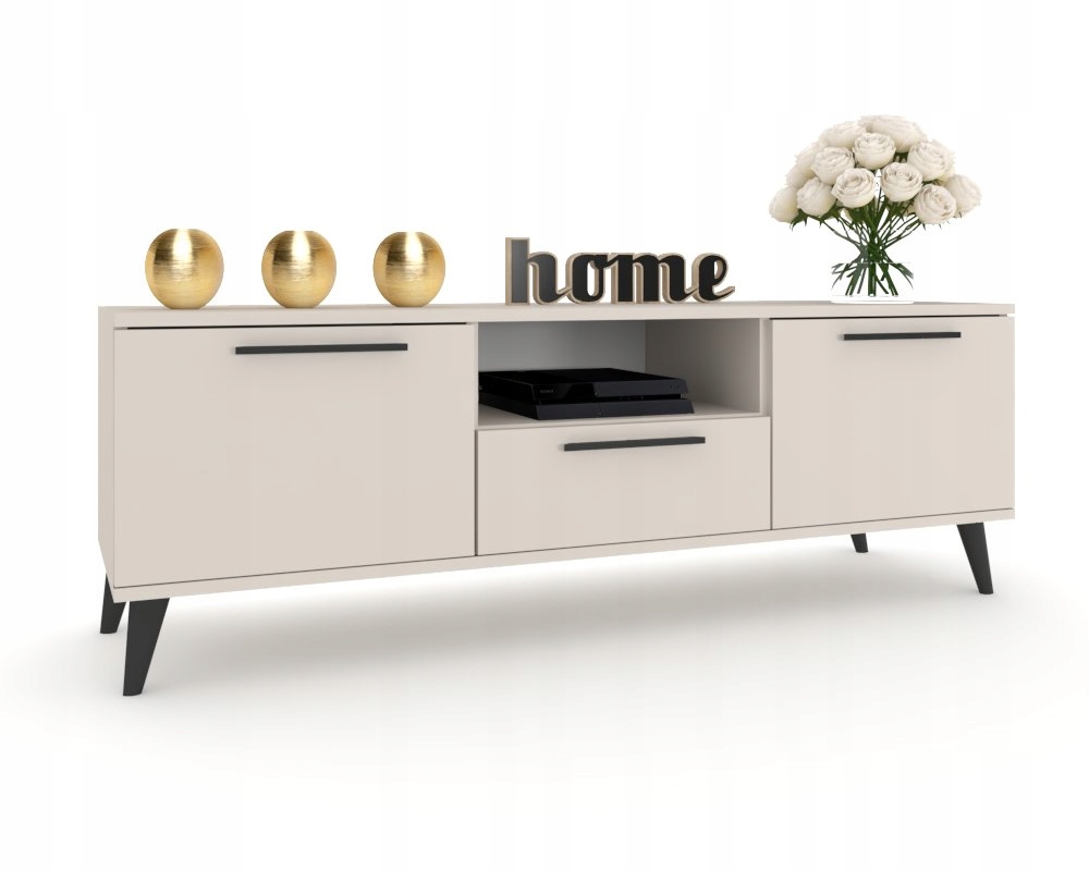 Rtv skříňka Komoda s zásuvkou a dveřmi do obývacího pokoje Hania Scandi Kaszmir 150