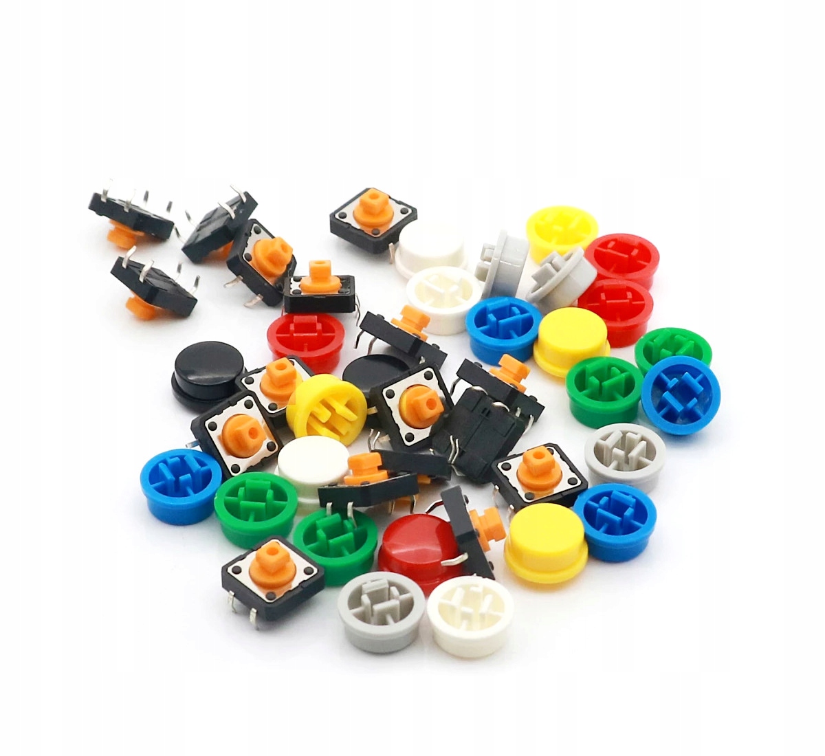 Tact Switch 12x12 z przyciskiem SZARY Producent Inna