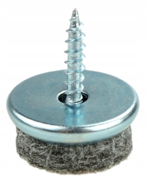 

20x ślizgacz metalowy fi 22 mm z filcem i wkrętem