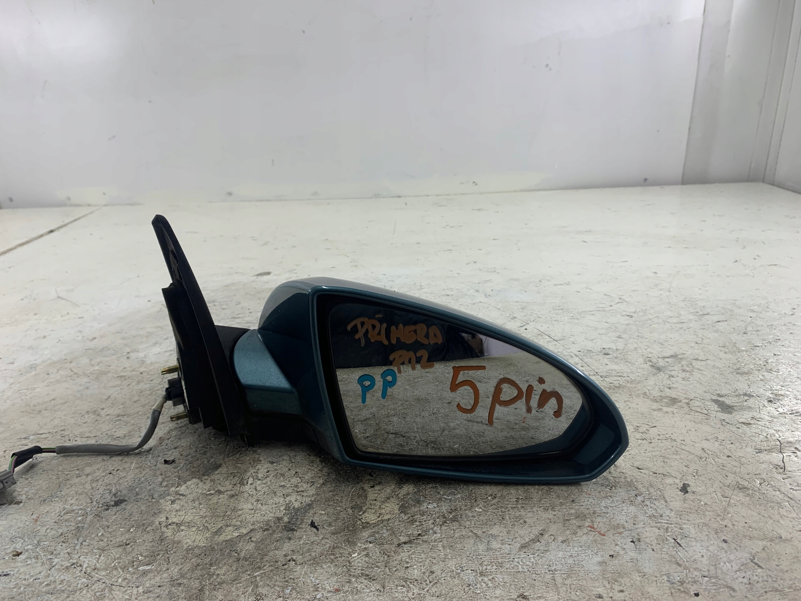 NISSAN PRIMERA P12 LIFT mirror right 5 PIN blue