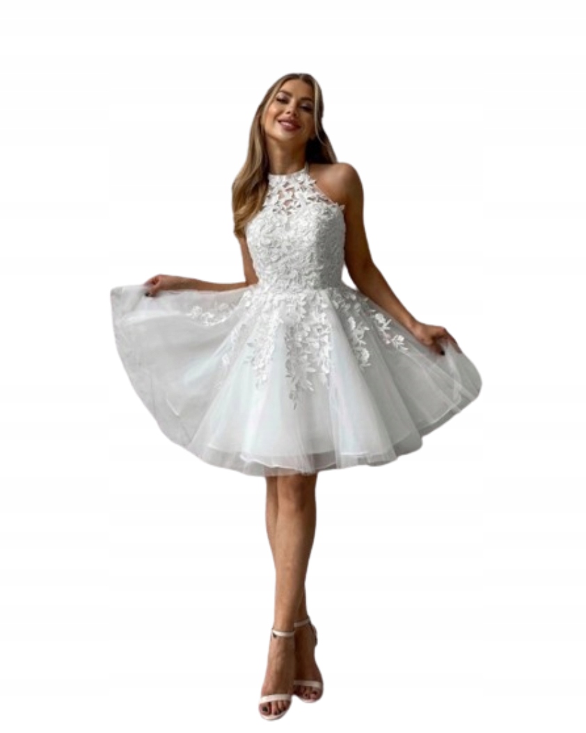 Lolita Bílá Rozevřená s tylem svatební S