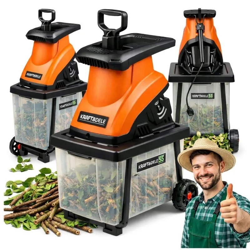 Rozdrabniacz do gałęzi 3000W 45mm 55L KD5212 elektryczny