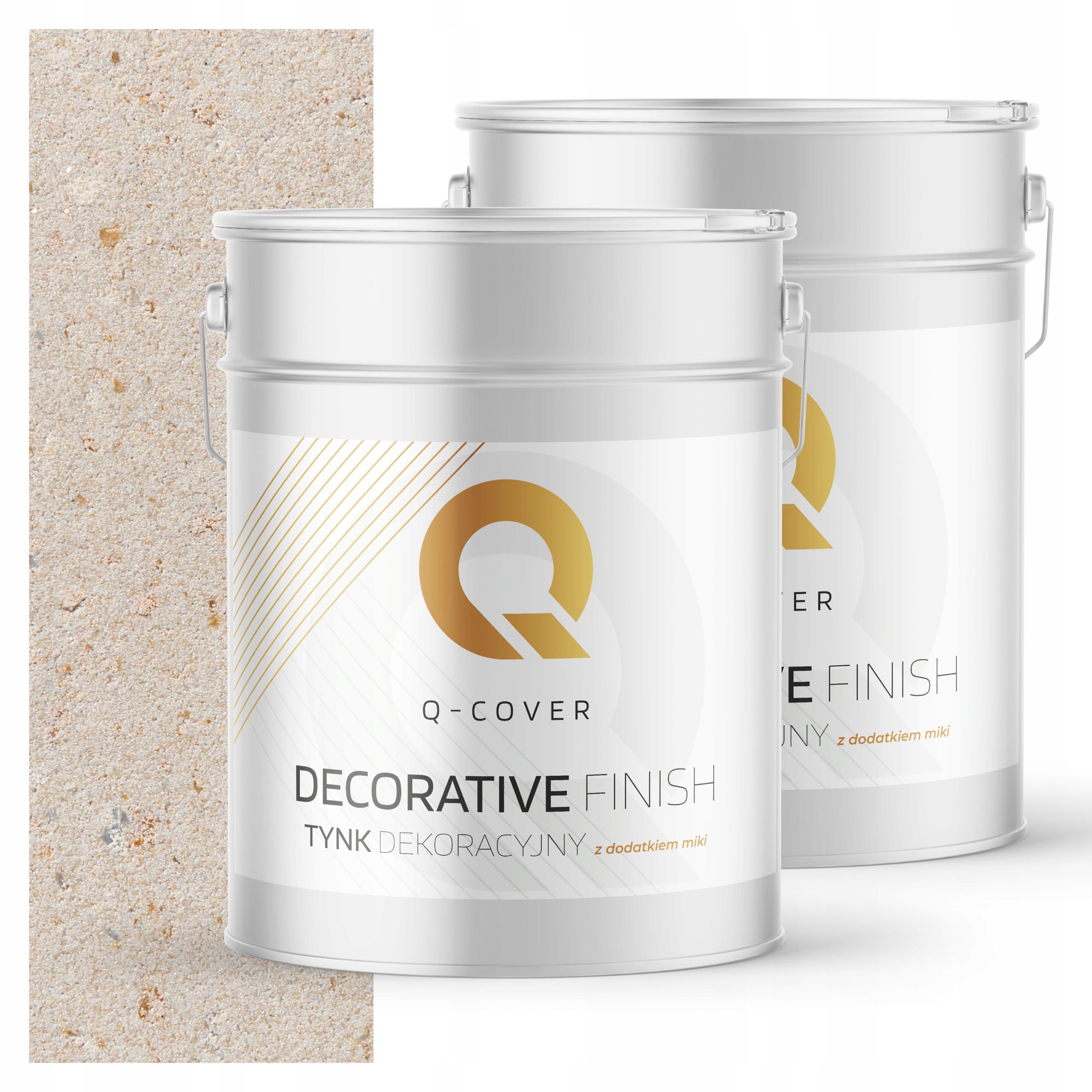 Mozaiková Omítka Jemně Zrnitá Béžová Světlá Se Zlatou A Hrubou Mikou D805 15 kg