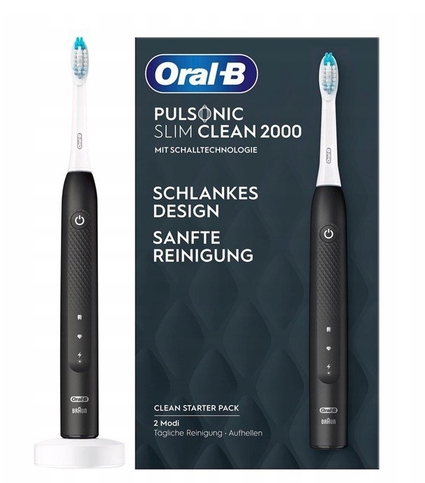 Oral-b Pulsonic Slim Clean 2000 Elektryczna Szczoteczka Do Zębów Czarna