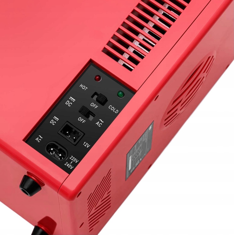 MINI LODÓWKA SAMOCHODOWA FUNKCJA GRZANIA CZERWONA PRZENOŚNA MINI LODÓWKA Marka inna marka