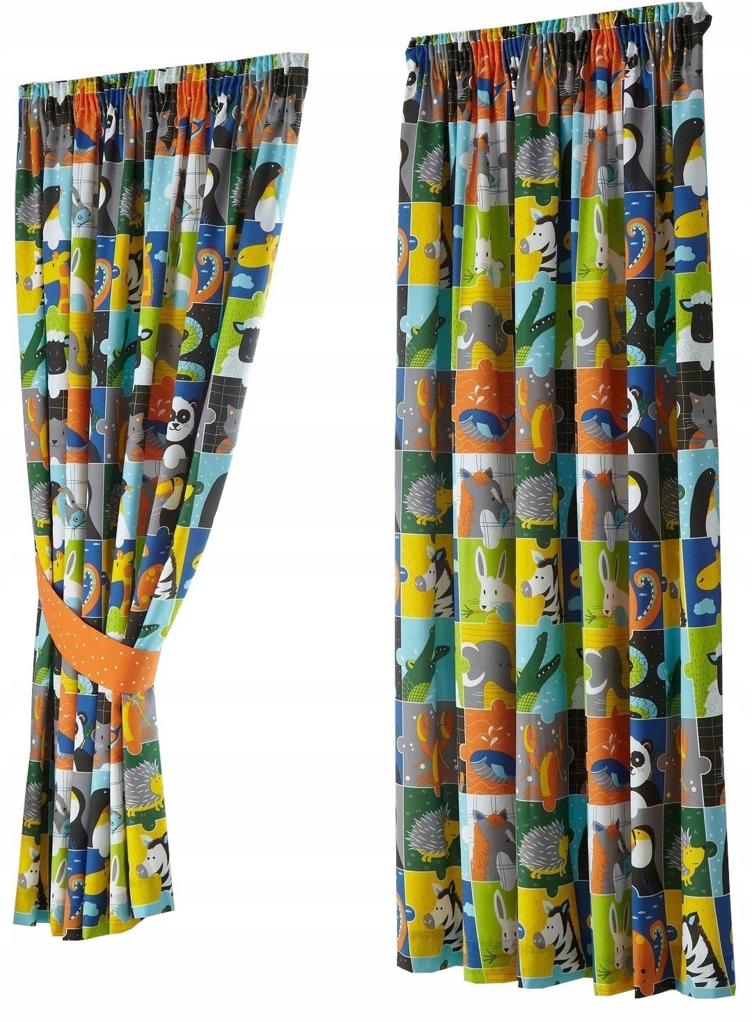 DŻUNGLA ZOO ZWIERZĘTA GOTOWE ZASŁONY ZASŁONKI Marka Portfolio