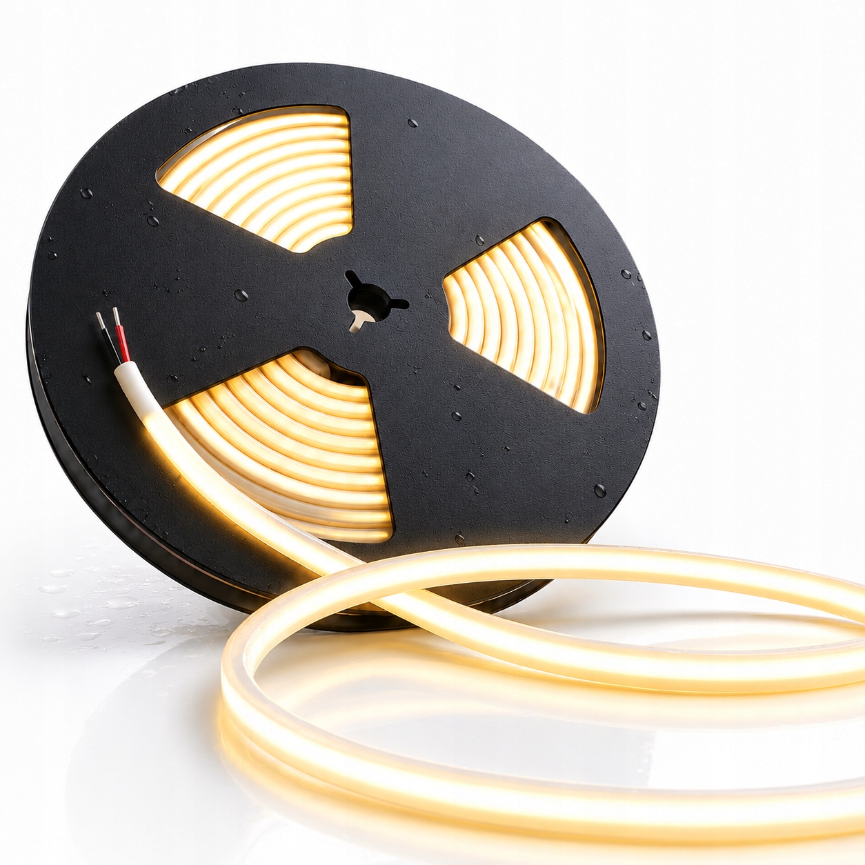 Cob Led páska teplá biela 3000K do sauny a bazéna IP68 24V 10W/m 5 m