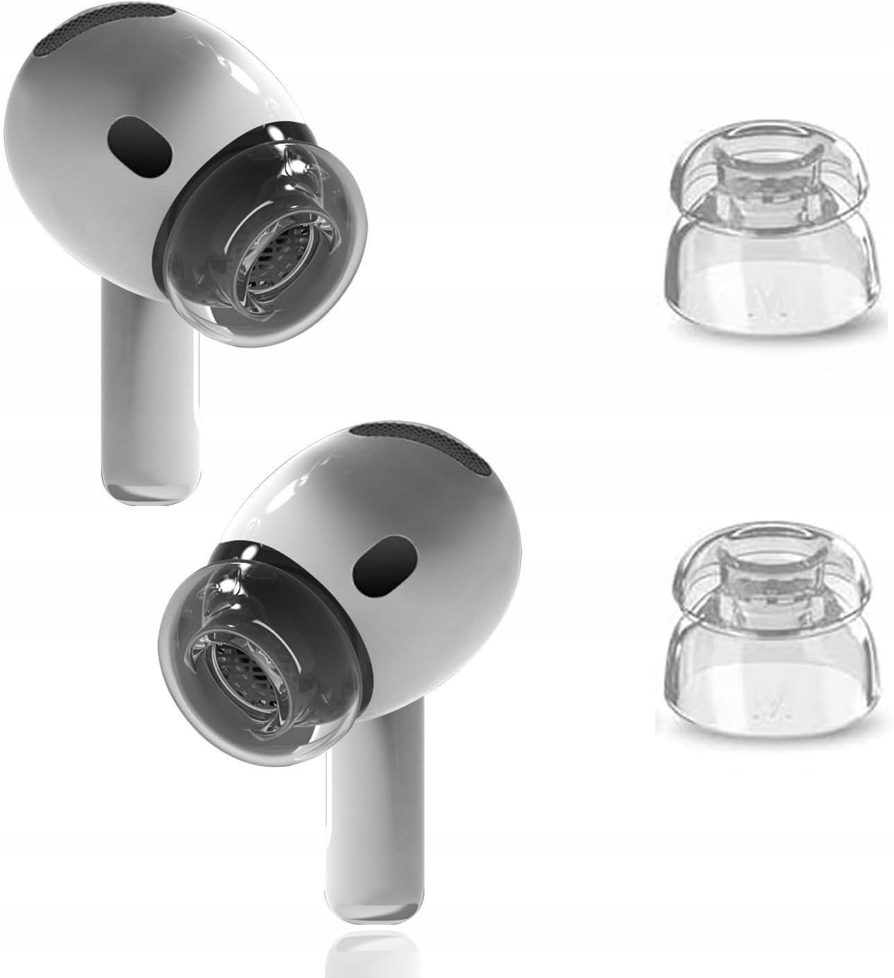 GUMKI NAKŁADKI WKŁADKI PREMIUM 2xM DOUSZNE EAR TIPS DO APPLE AIRPODS 4 Model 2x M