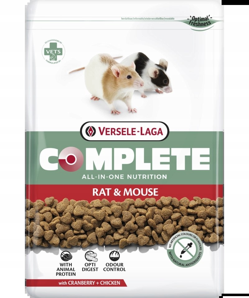 Levně Versele Laga Rat & Mouse Complete 2kg Kompletní krmivo pro potkany a myši Versele-Laga