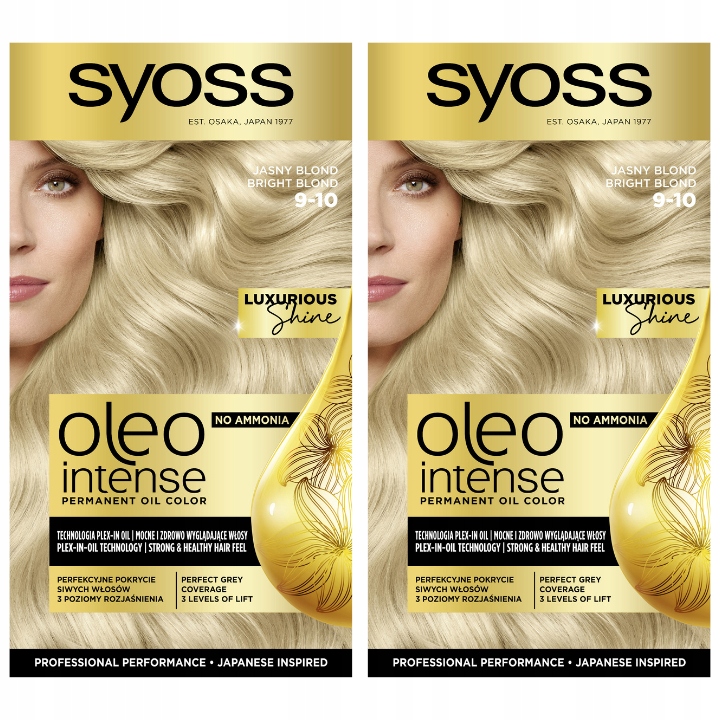

Syoss Oleo Farba do Włosów Jasny Blond 9-10 x 2