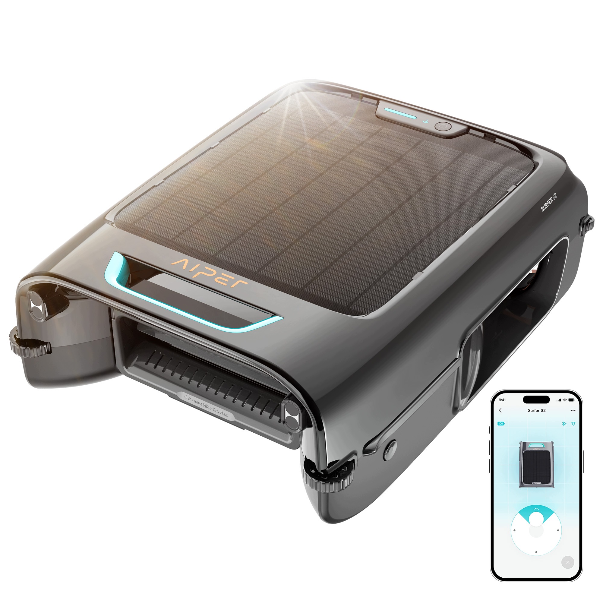 Robot skimmer do czyszczenia basenów powierzchni Solarny Aiper EcoSurfer S2