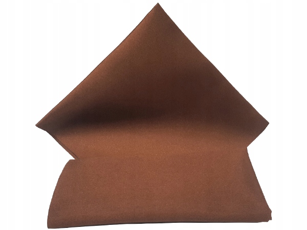 BRĄZOWA GŁADKA POSZETKA WYPUSTKA BUTONIERKA