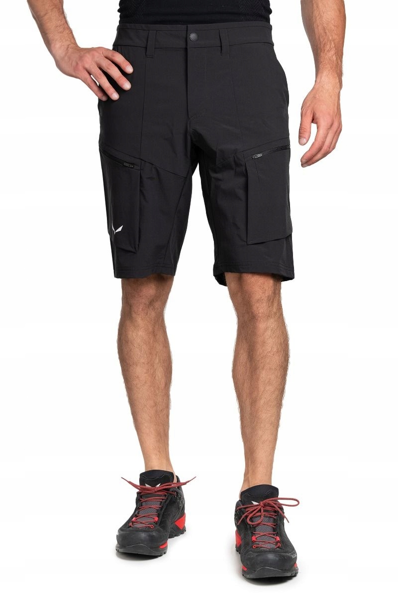 Kraťasy trekové kraťasy Salewa Puez Dst Cargo černé, velikost XL (52)
